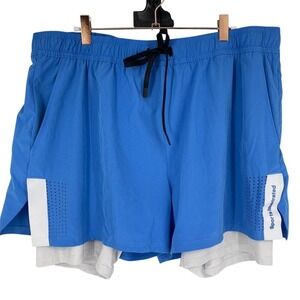 Sports Illustrated Shorts Mens XL Blue Running Gym Lined 3.5" Inseam Quick Dry